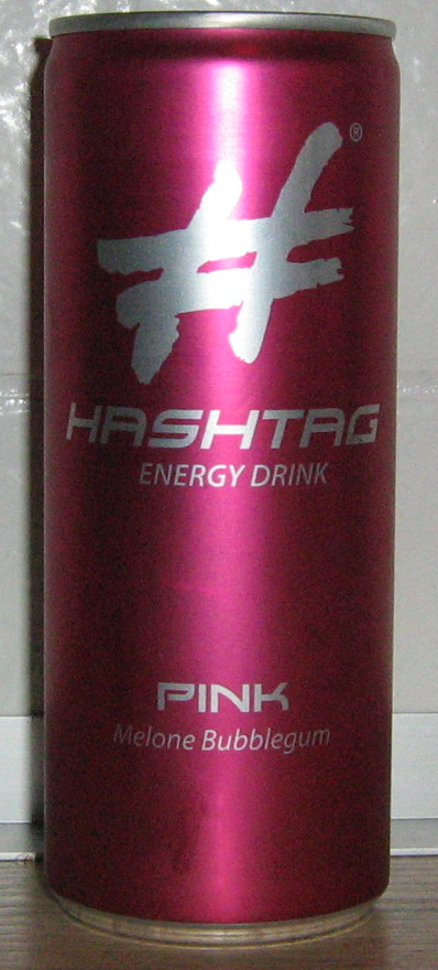 Hashtag Energy Drink Pink